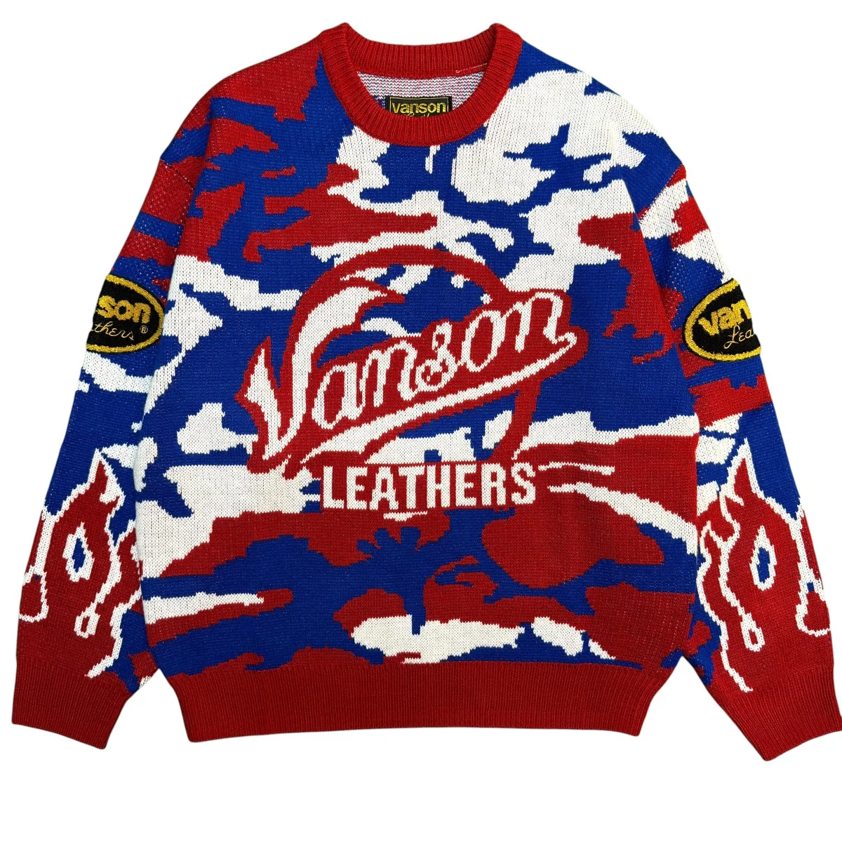 22SS/Vanson Leathers Sweater/バンソンレザーズ セーター