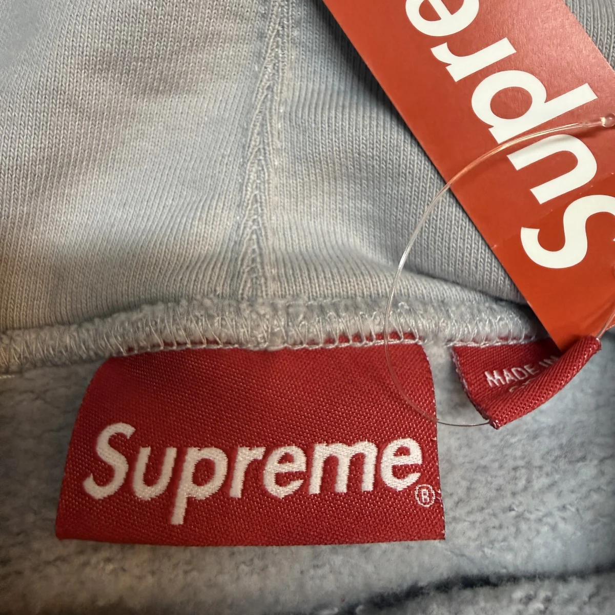 22SS/Cropped Panels Hooded Sweatshirt/クロップパネルスウェットパーカー/中国製 - Image 5