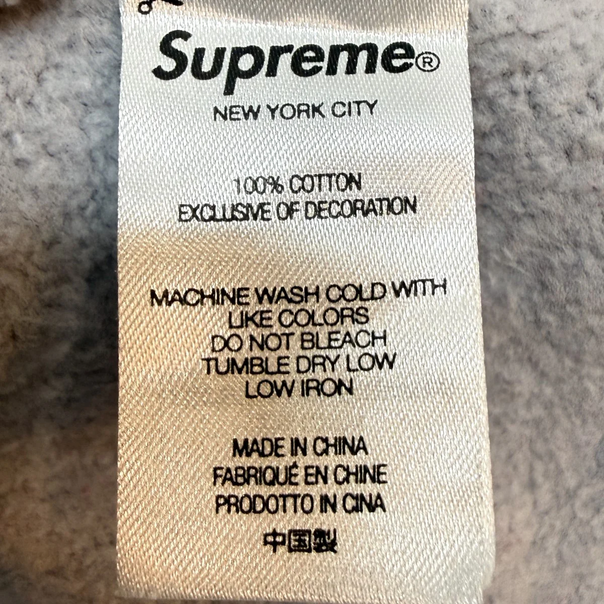 22SS/Cropped Panels Hooded Sweatshirt/クロップパネルスウェットパーカー/中国製 - Image 7