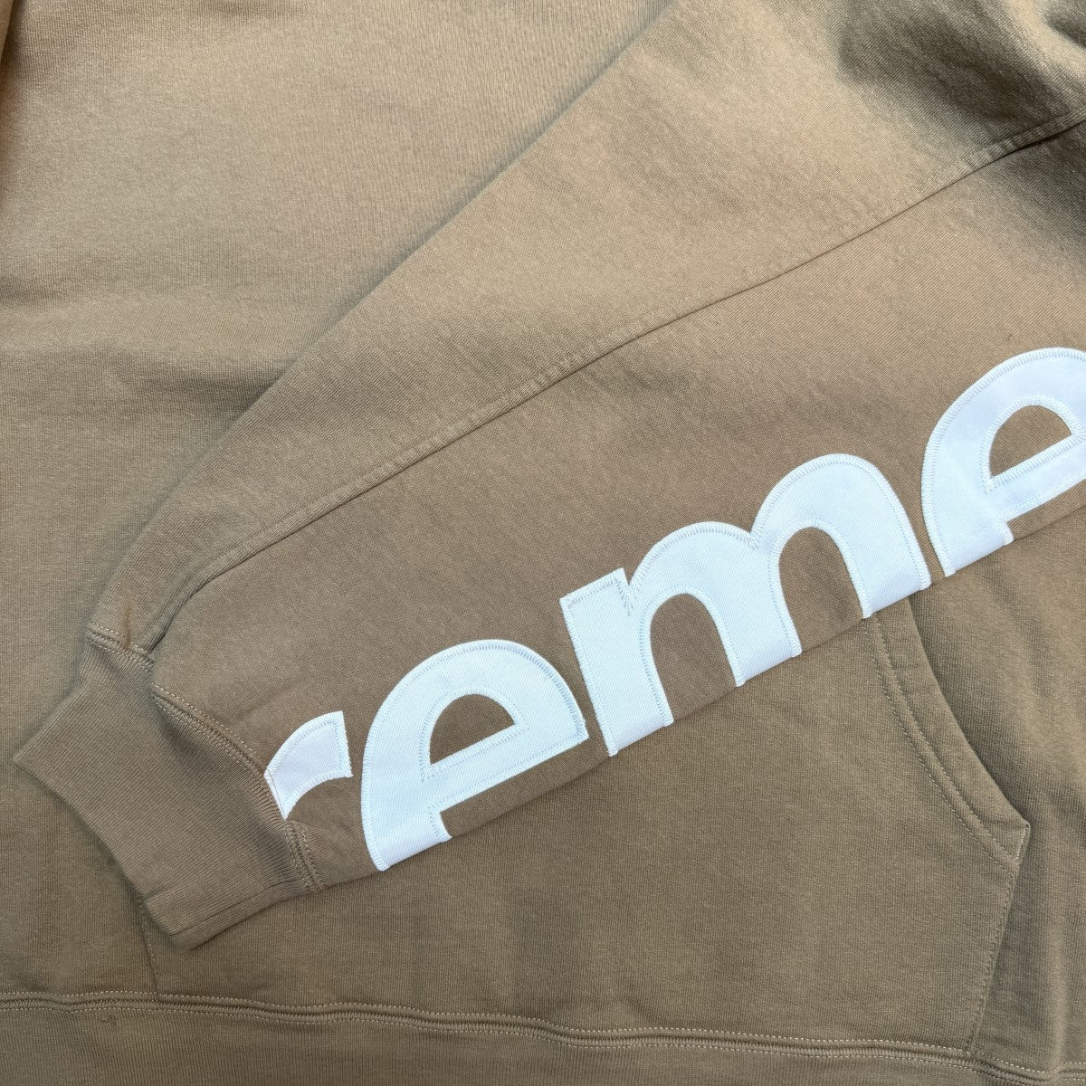 22SS/Cropped Panels Hooded Sweatshirt/クロップパネルスウェットパーカー/中国製 - Image 4