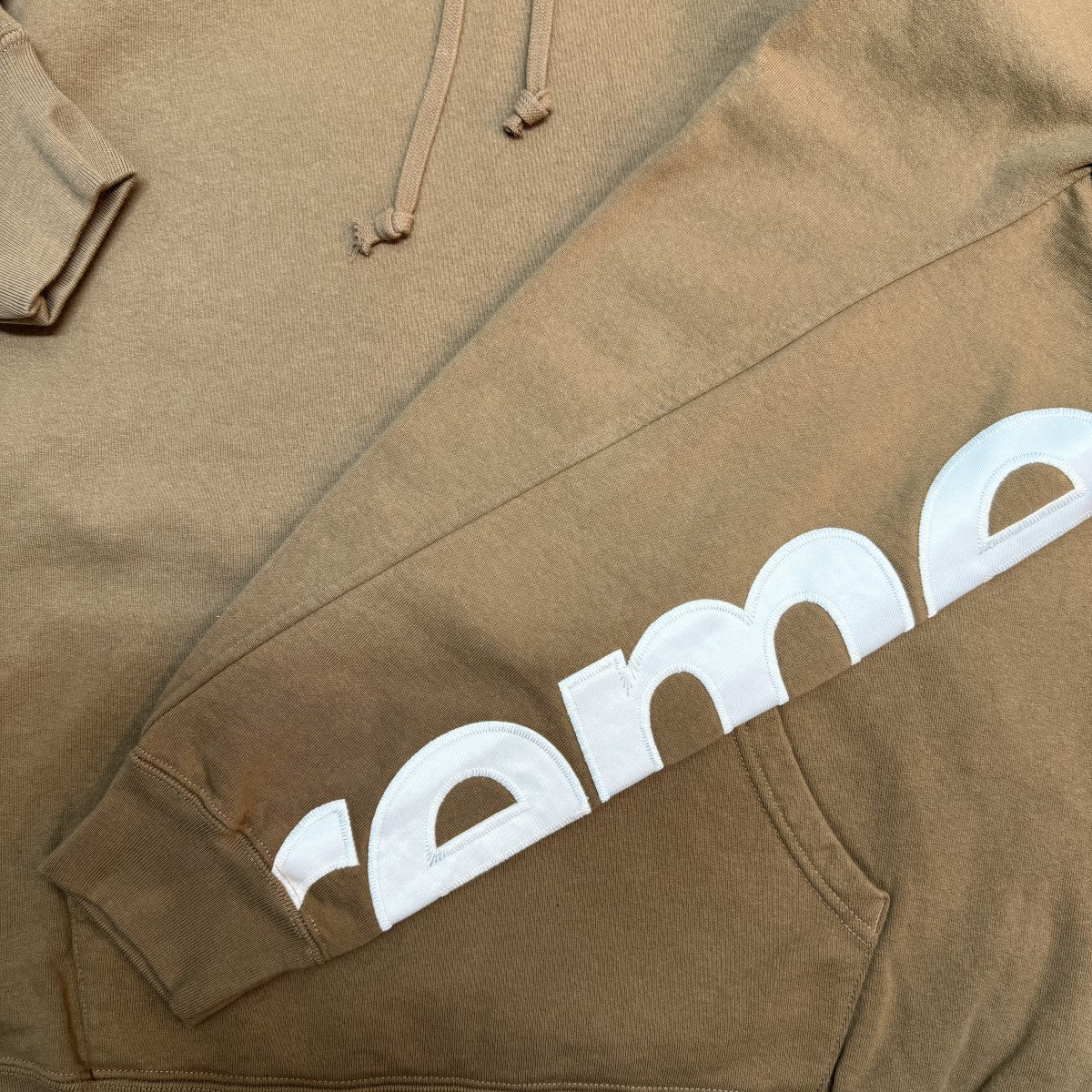 22SS/Cropped Panels Hooded Sweatshirt/クロップパネルスウェットパーカー/中国製 - Image 3