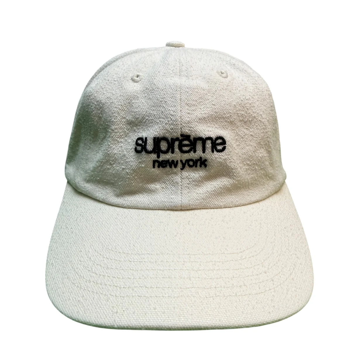 23SS/Classic Logo 6-Panel Creamクリーム/ホワイト/クラシックロゴ6パネルキャップ/ウォッシュド加工 - Image 2