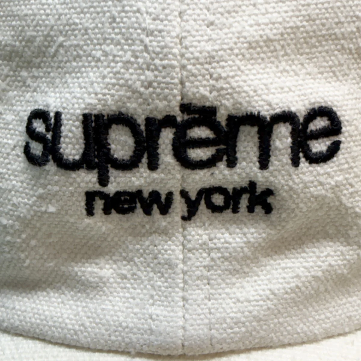 23SS/Classic Logo 6-Panel Creamクリーム/ホワイト/クラシックロゴ6パネルキャップ/ウォッシュド加工 - Image 3