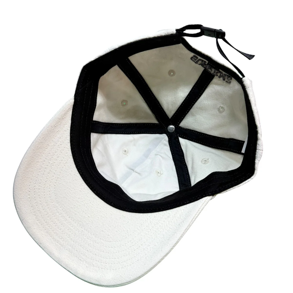 23SS/Classic Logo 6-Panel Creamクリーム/ホワイト/クラシックロゴ6パネルキャップ/ウォッシュド加工 - Image 5