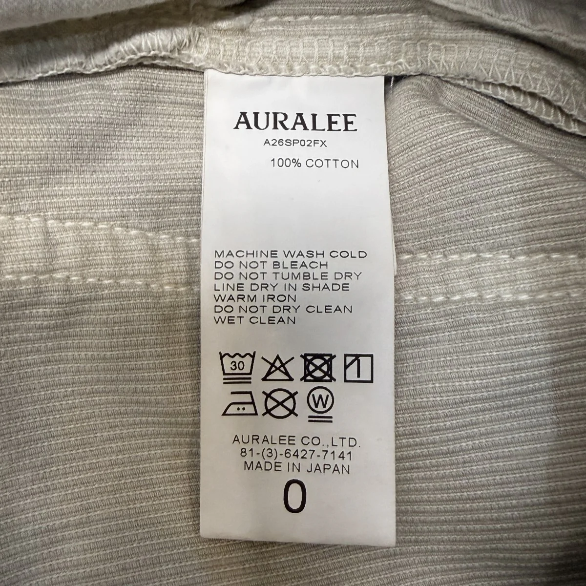 26SS/GARMENT-DYED FINX CORDUROY 5P WIDE PANTS／コーデュロイワイドパンツ/A26SP02FX - Image 5