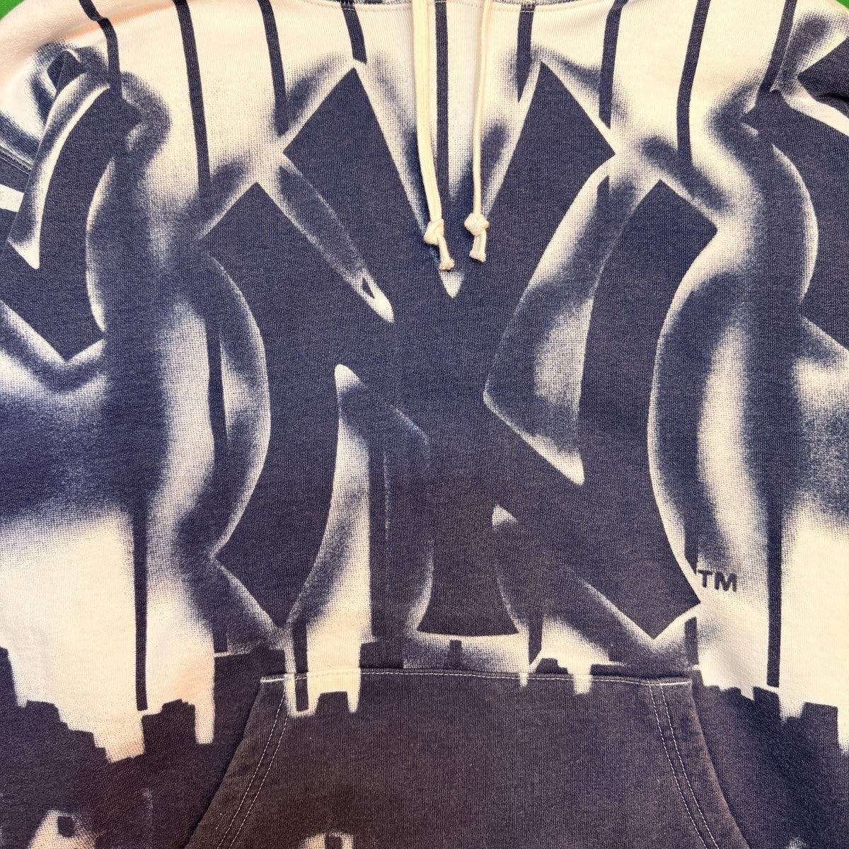 21AW/New York Yankees Airbrush Hooded Sweatshirt/ニューヨークヤンキース エアブラシスウェットパーカー/中国製 - Image 3