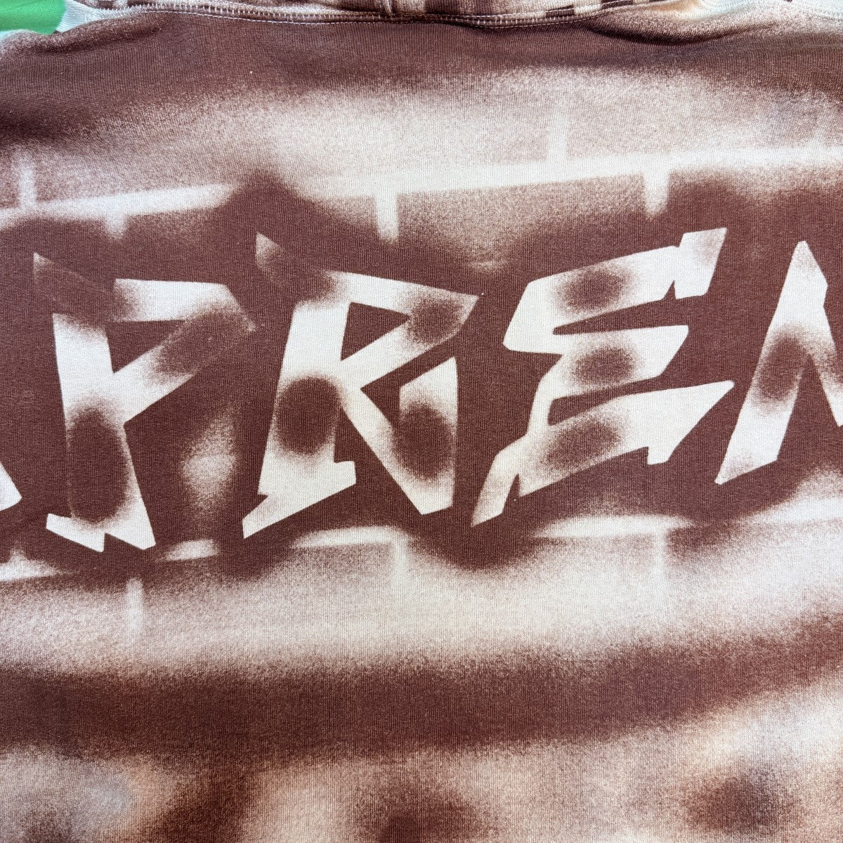 21AW/New York Yankees Airbrush Hooded Sweatshirt Clay/ニューヨークヤンキース エアブラシスウェットパーカー/中国製 - Image 4