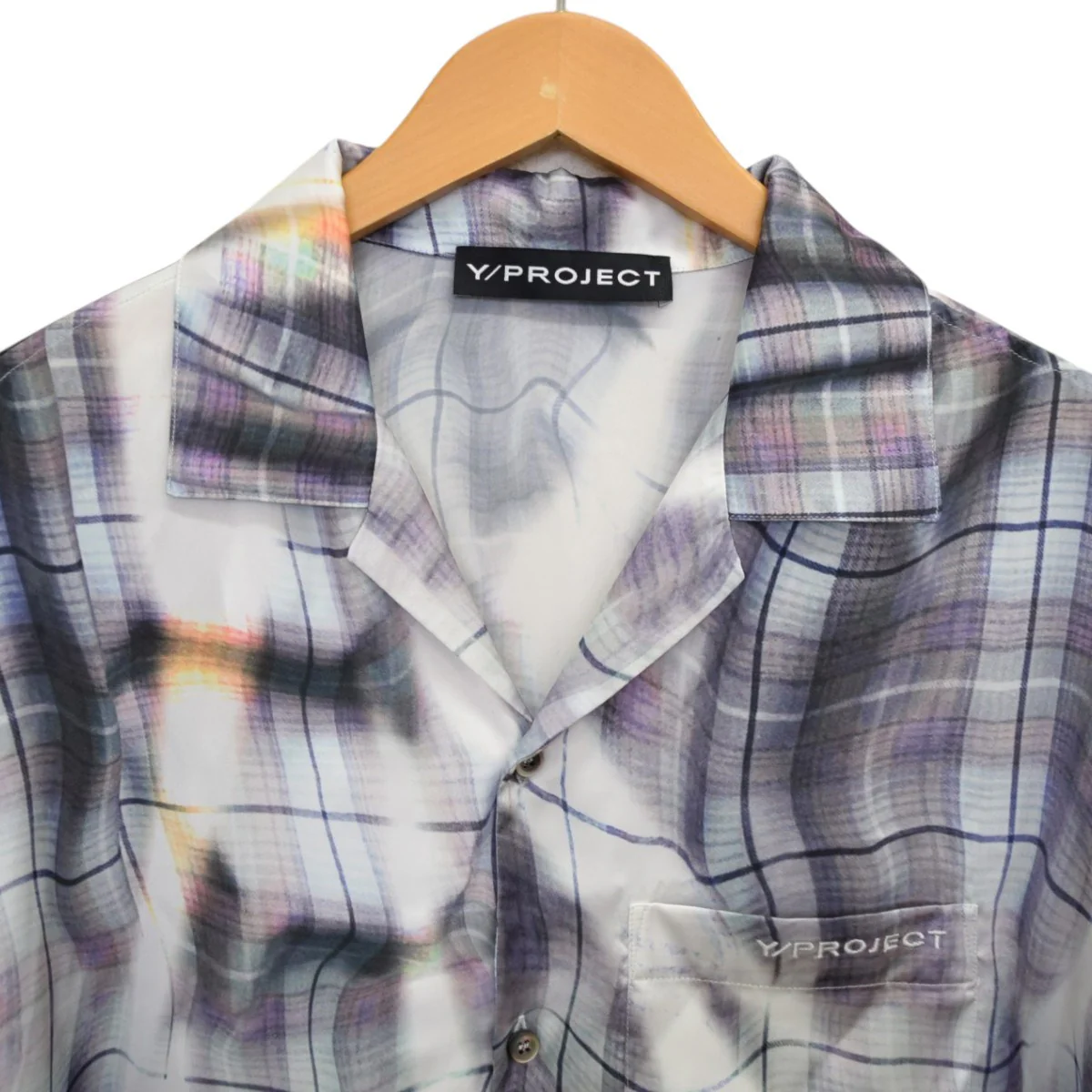 Sun Bleach Check Print S／S ShitチェックプリントS／Sシャツ - Image 3