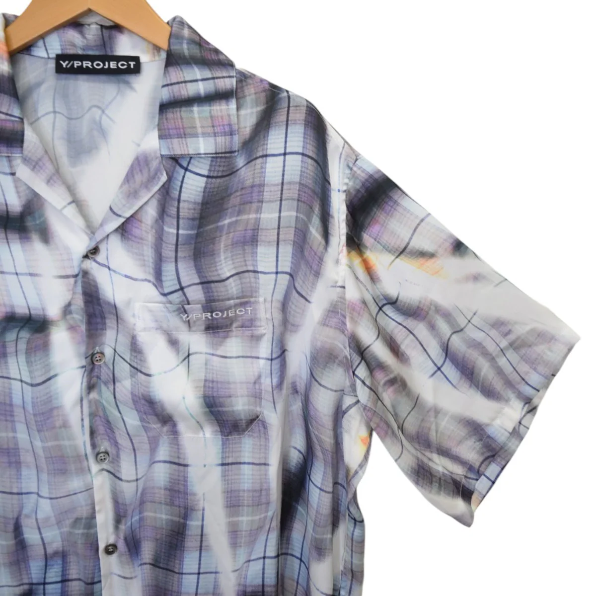 Sun Bleach Check Print S／S ShitチェックプリントS／Sシャツ - Image 4