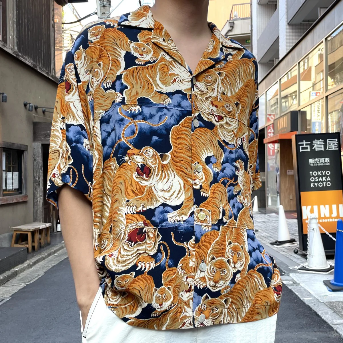 22SSHundred Tiger Panel Shirt S/Sカットオフレーヨンアロハタイガーシャツ - Image 2