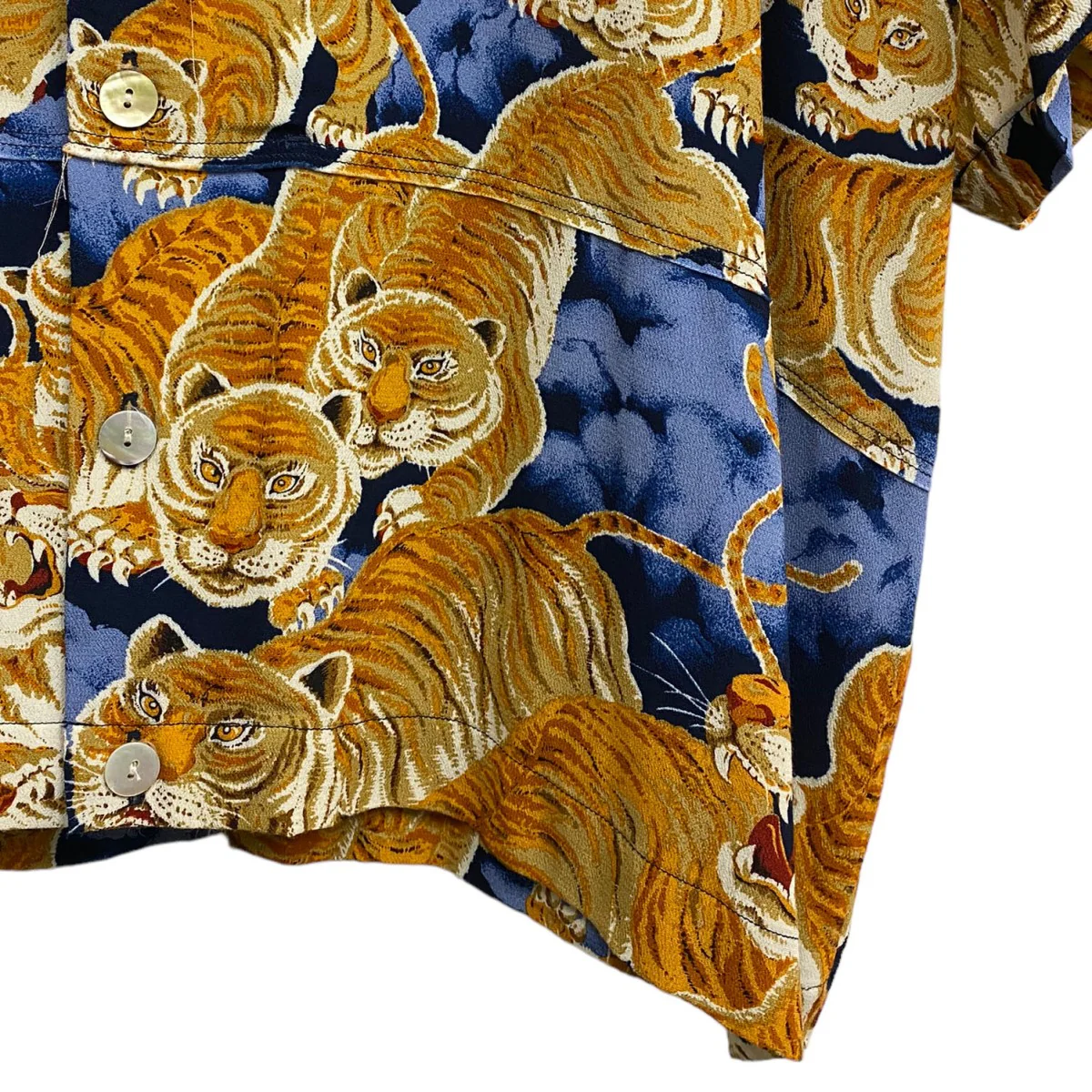 22SSHundred Tiger Panel Shirt S/Sカットオフレーヨンアロハタイガーシャツ - Image 5