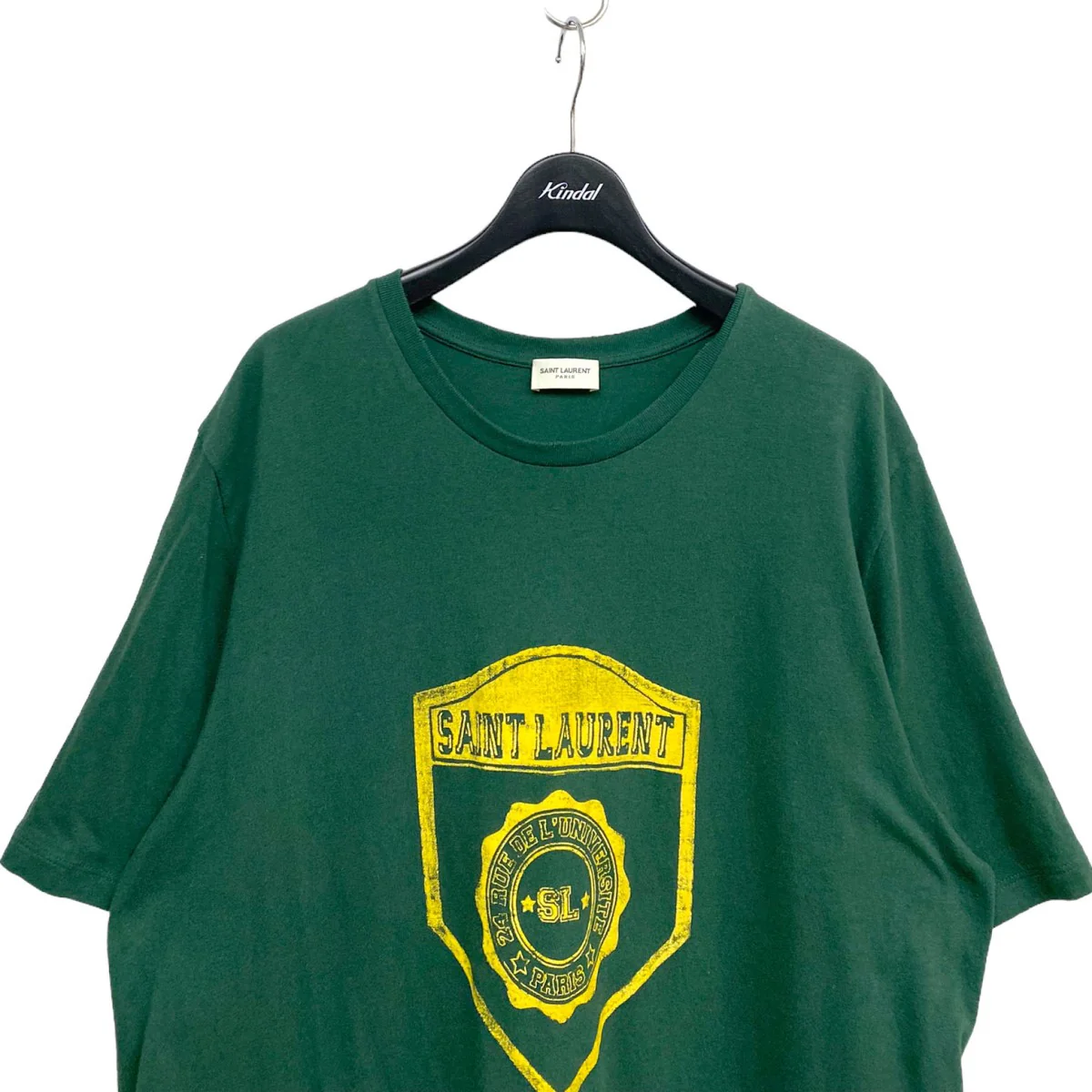 686609 YSL University T-ShirtユニバーシティカレッジダメージUSED加工Tシャツ - Image 3