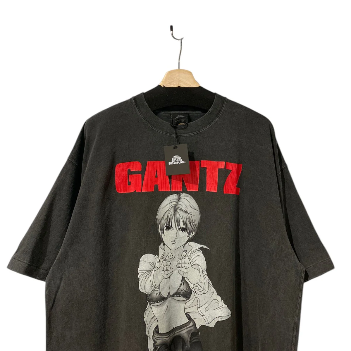 GANTZ S/S T-SHIRT USEDヴィンテージ加工岸本恵プリントTシャツGANTZ S/S T-SHIRT - Image 3