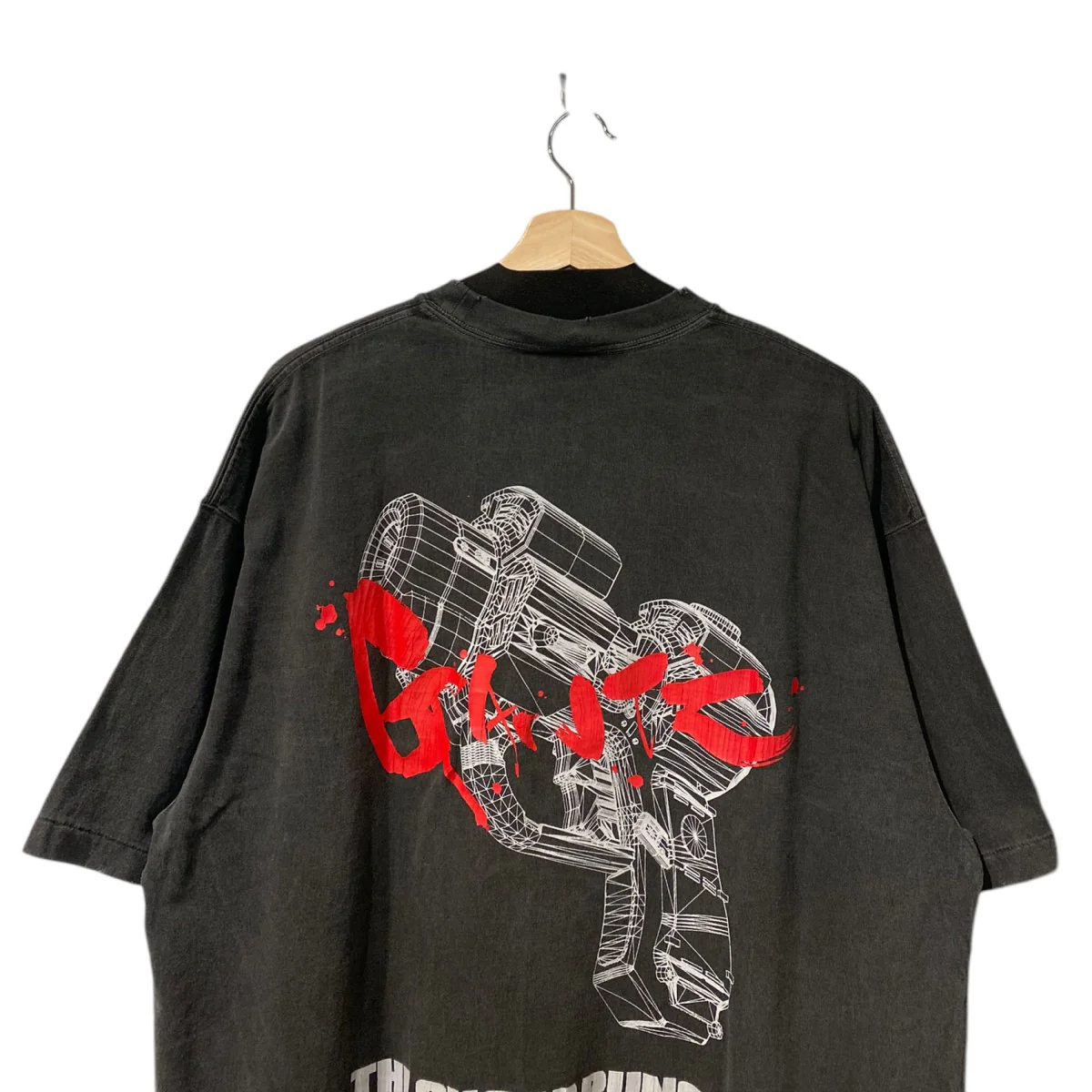 GANTZ S/S T-SHIRT USEDヴィンテージ加工岸本恵プリントTシャツGANTZ S/S T-SHIRT - Image 5