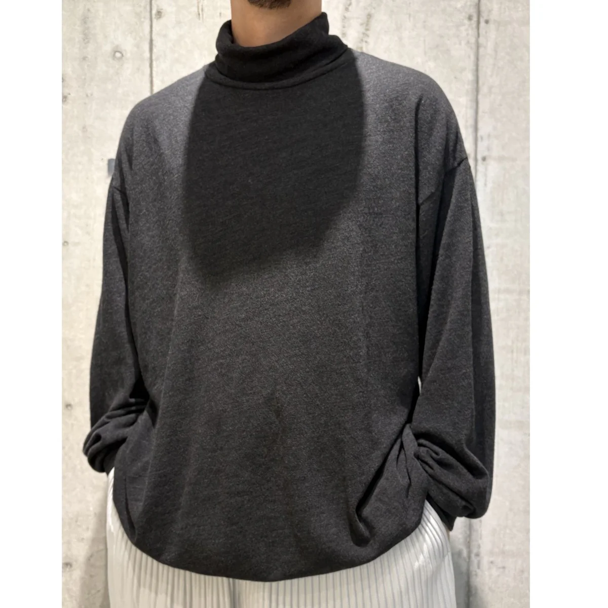 22AWウール天竺 長袖タートルネックW03-05016 - Image 2