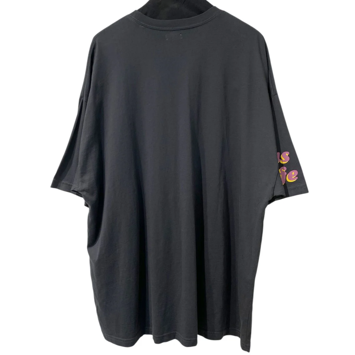 2pac Print Big Willy T Pigment Dye Black Power USED加工オーバーサイズフォトプリントストーンTシャツ - Image 2