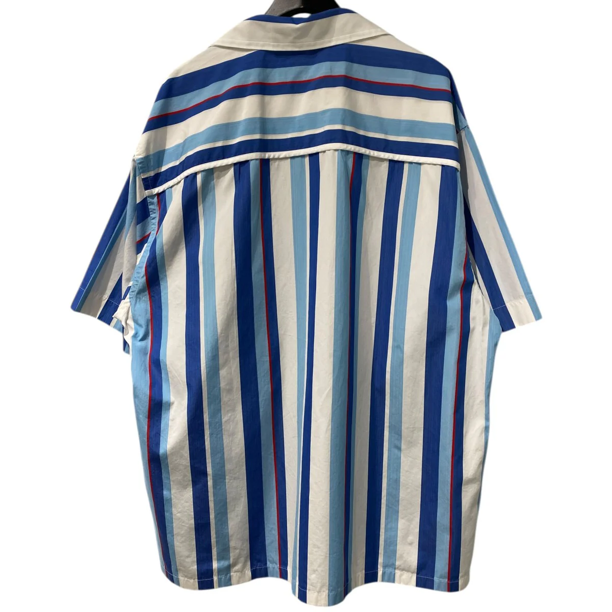 Stripe Open Collar Oversized Shirtストライプオープンカラーオーバーサイズ半袖シャツ - Image 2