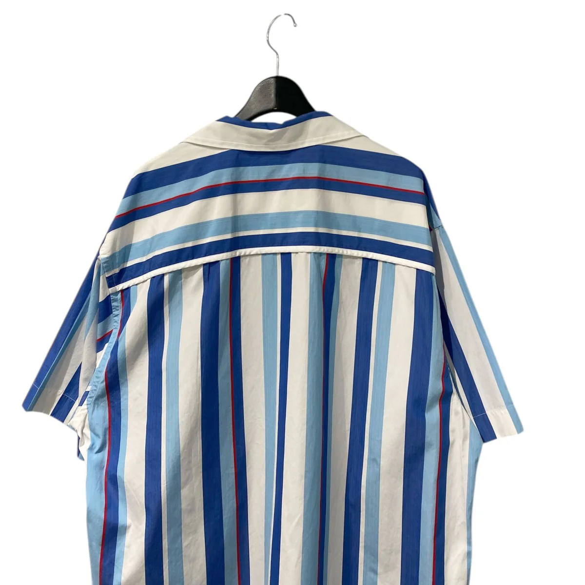 Stripe Open Collar Oversized Shirtストライプオープンカラーオーバーサイズ半袖シャツ - Image 5