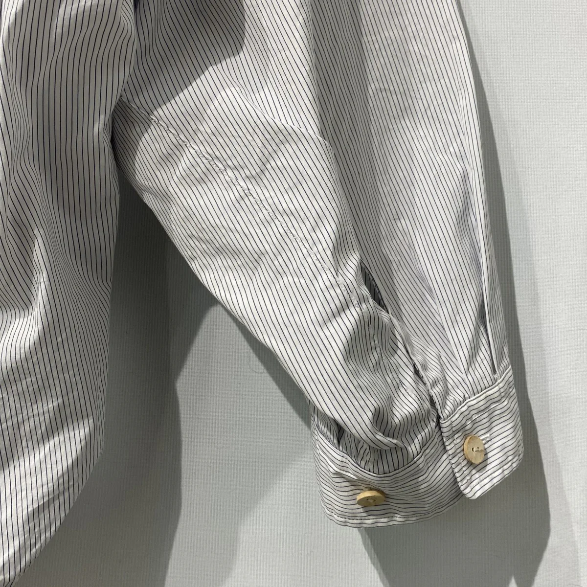 Wrist Patch Wide Shirt/Stripeオーバーサイズストライプシャツ - Image 6