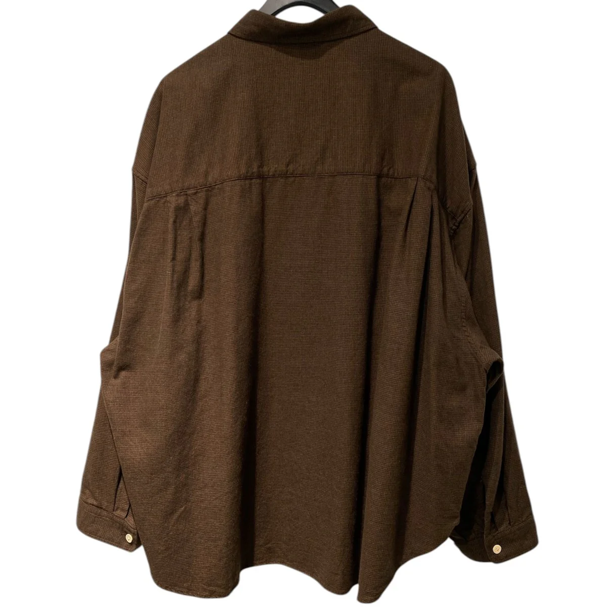 Wrist Patch Wide Shirt/Checkオーバーサイズチェックシャツ - Image 3