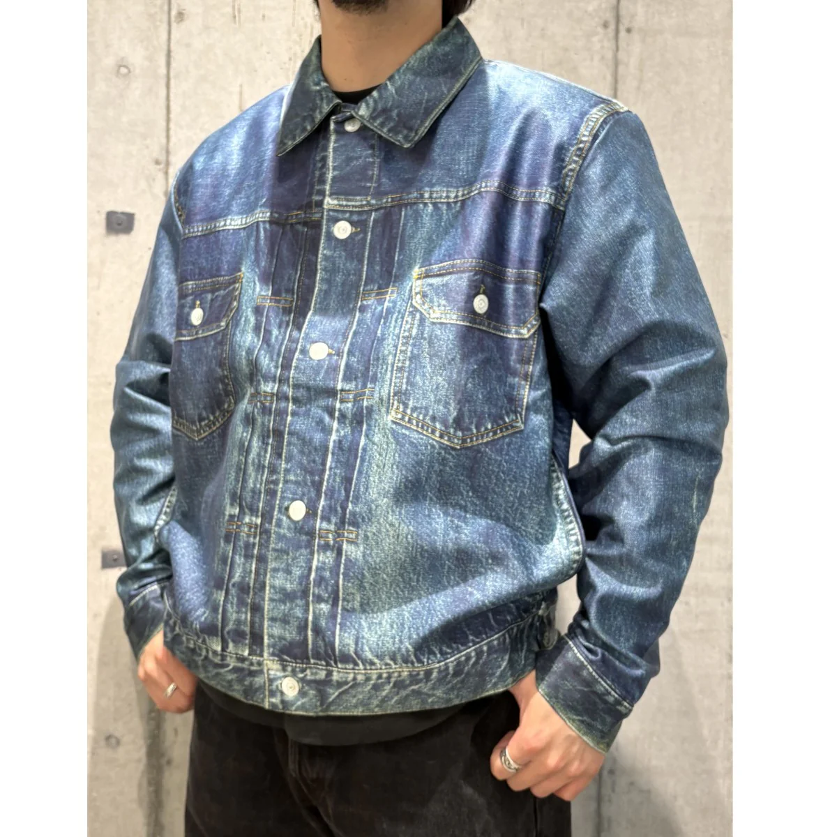 Trompe L’oeil Printed Jacket 1950 Type-2 T-Back 2nd転写ジャケットTA-2004 - Image 2
