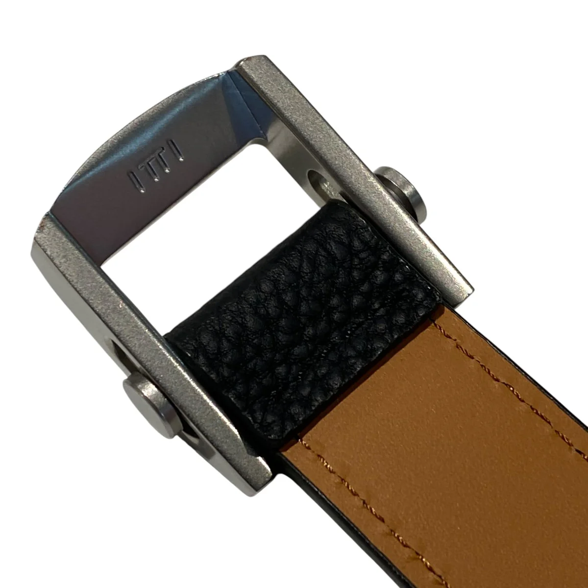 HERRIE HOLELESS BELT/DIPLO FJORDローラーバックル式レザーガチャベルト - Image 4