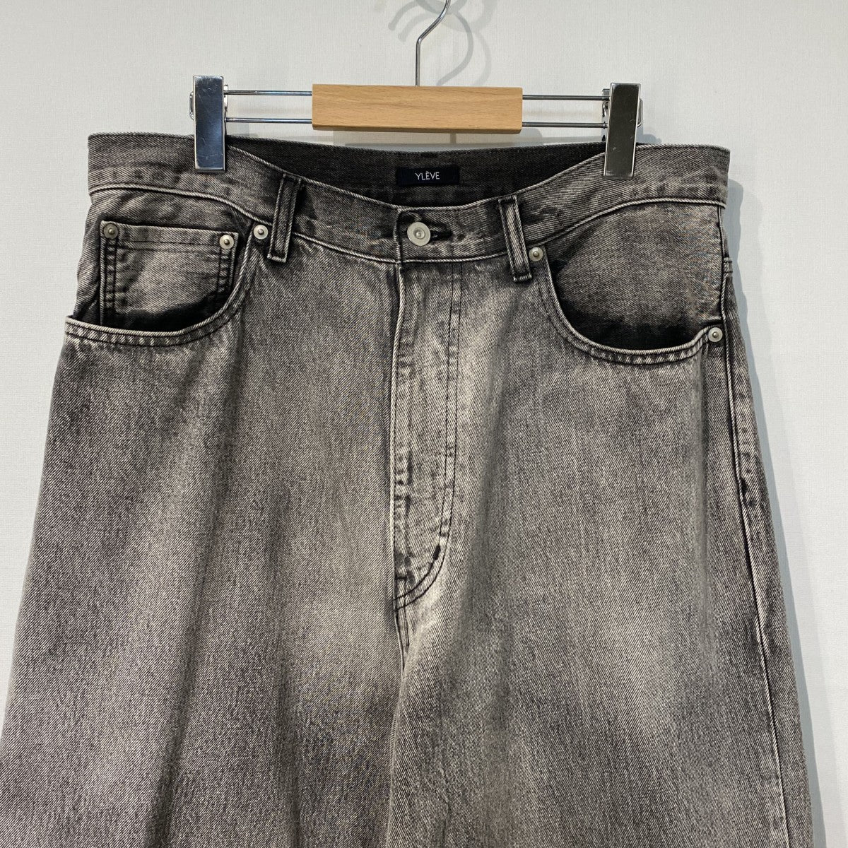 13．5oz DENIM BAGGY FADE USED加工バギーワイドデニムパンツ - Image 4