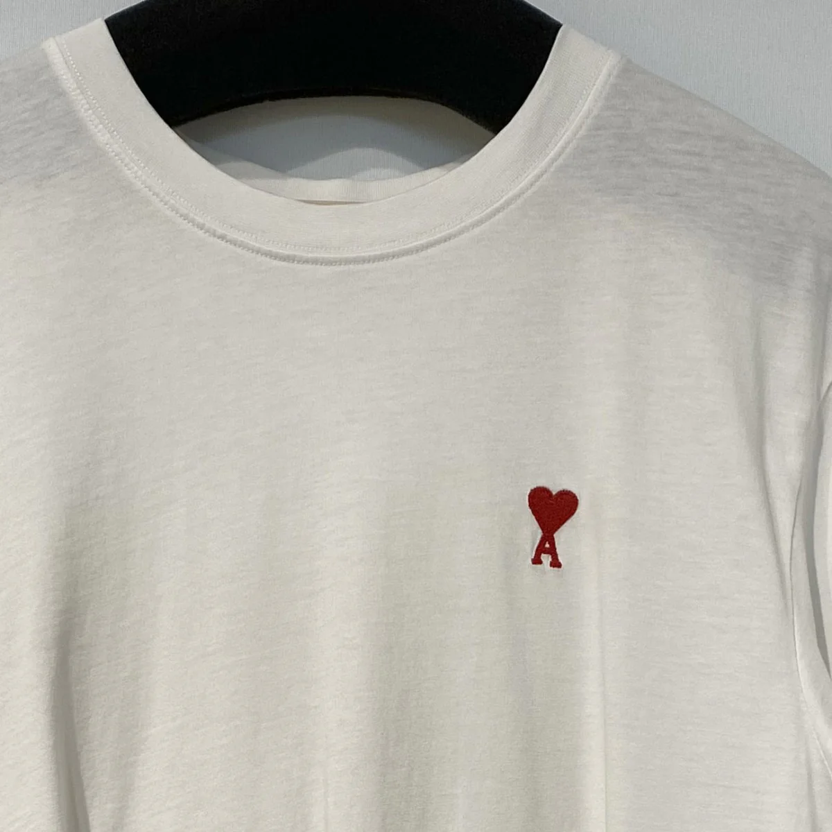 Organic Cotton Ami de Coeur T-shirtアミドゥクール刺繍Tシャツ - Image 3