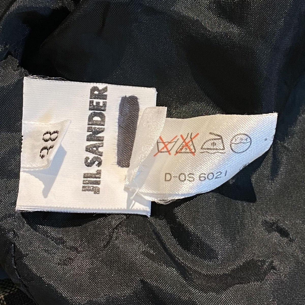 +ライン初期 チェックリネンダブル肩パッドジャケット - Image 7