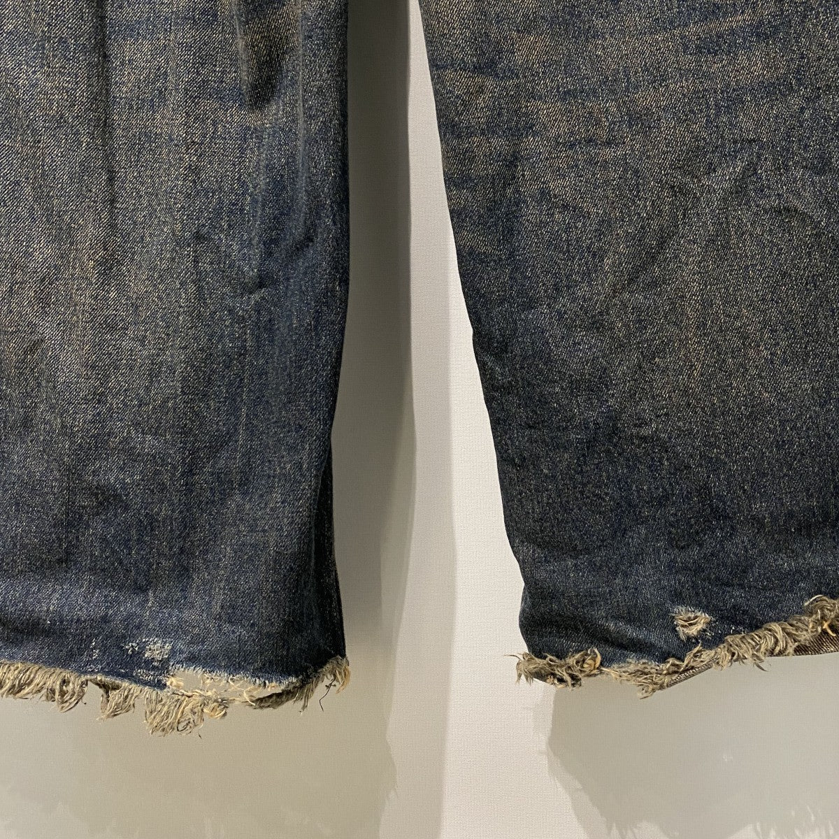 24AWPartly Huge Design Pants Vintageヴィンテージカットオフ加工バギーデニムパンツ - Image 7