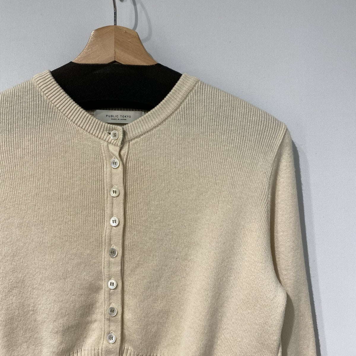 25AWコットンカシミヤクルーカーデ - Image 3