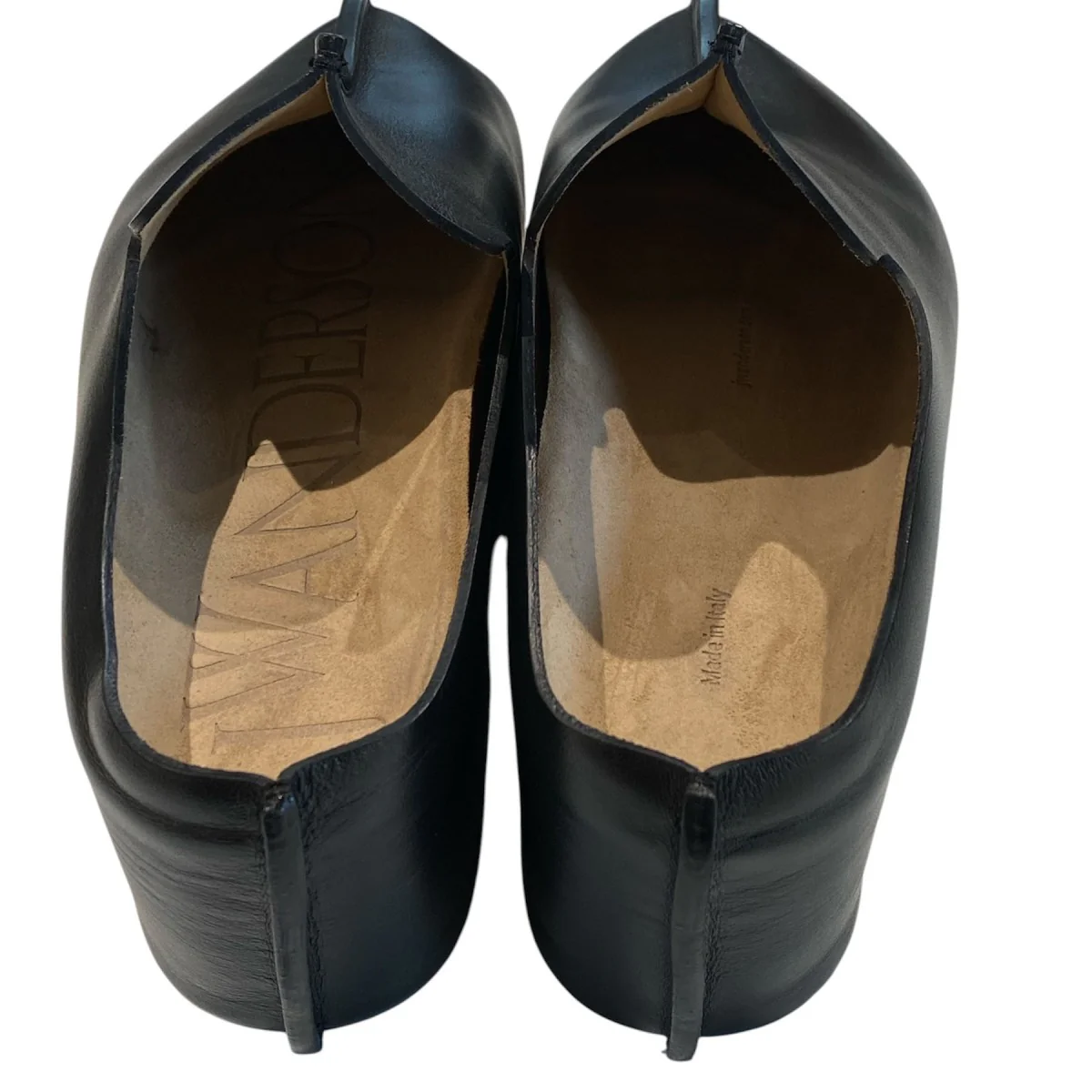 Platform Leather Clogsレザープラットフォーム厚底サンダル - Image 3