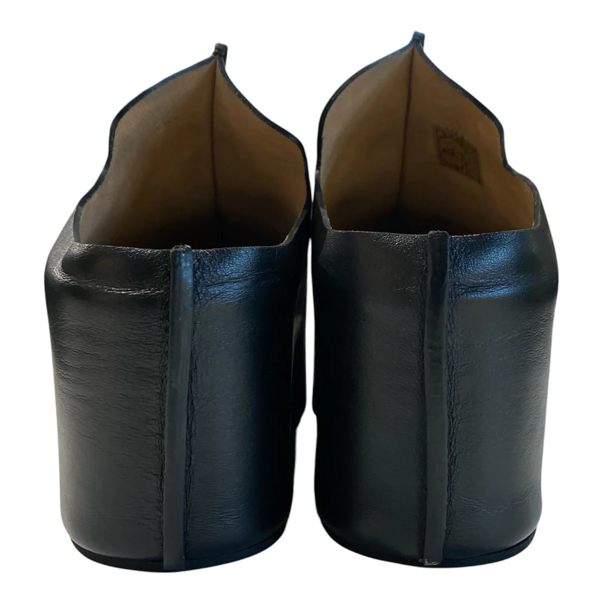 Platform Leather Clogsレザープラットフォーム厚底サンダル - Image 5