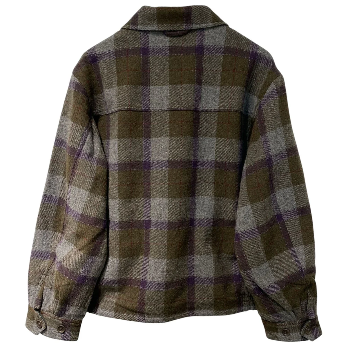25AWRefine-Wool Chk JacketウールチェックZIPシャツジャケット - Image 3