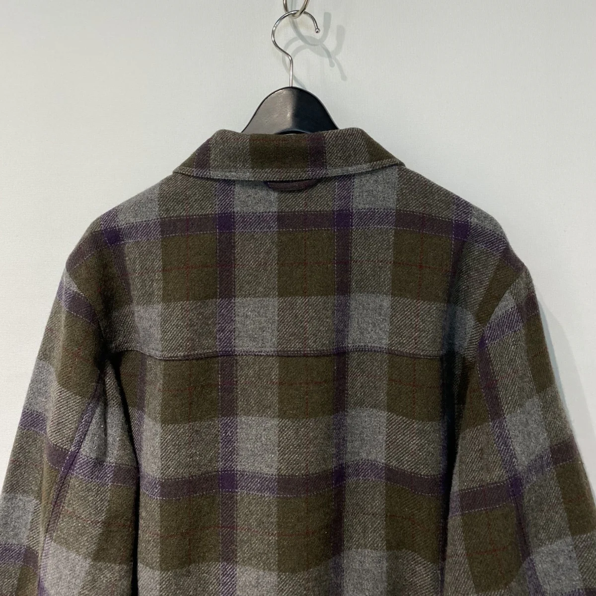 25AWRefine-Wool Chk JacketウールチェックZIPシャツジャケット - Image 7