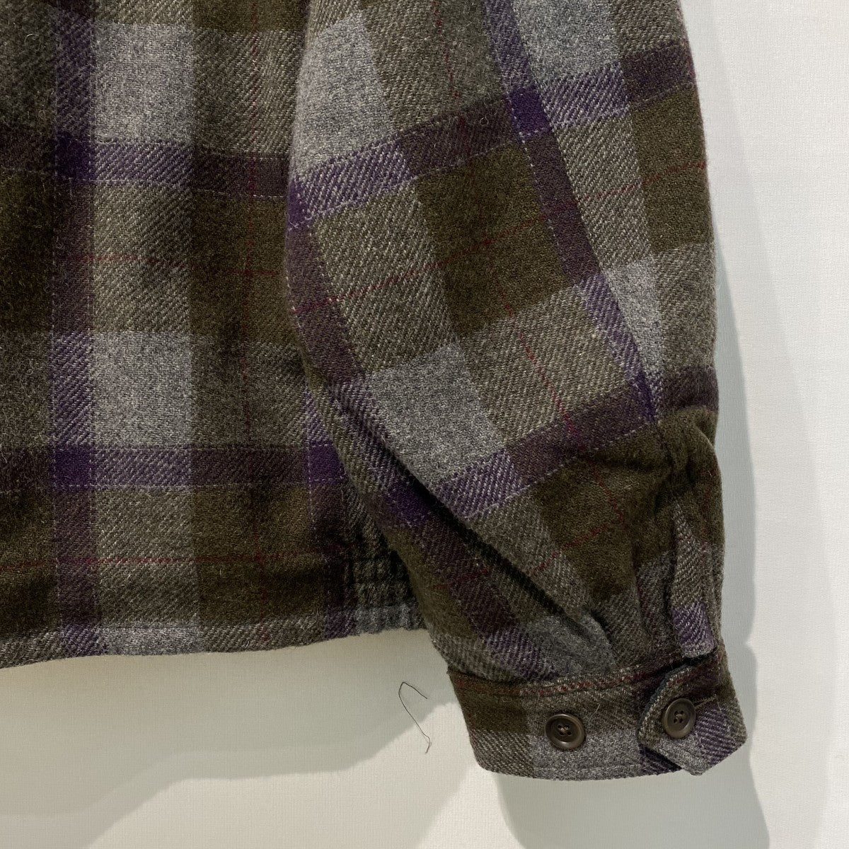 25AWRefine-Wool Chk JacketウールチェックZIPシャツジャケット - Image 8