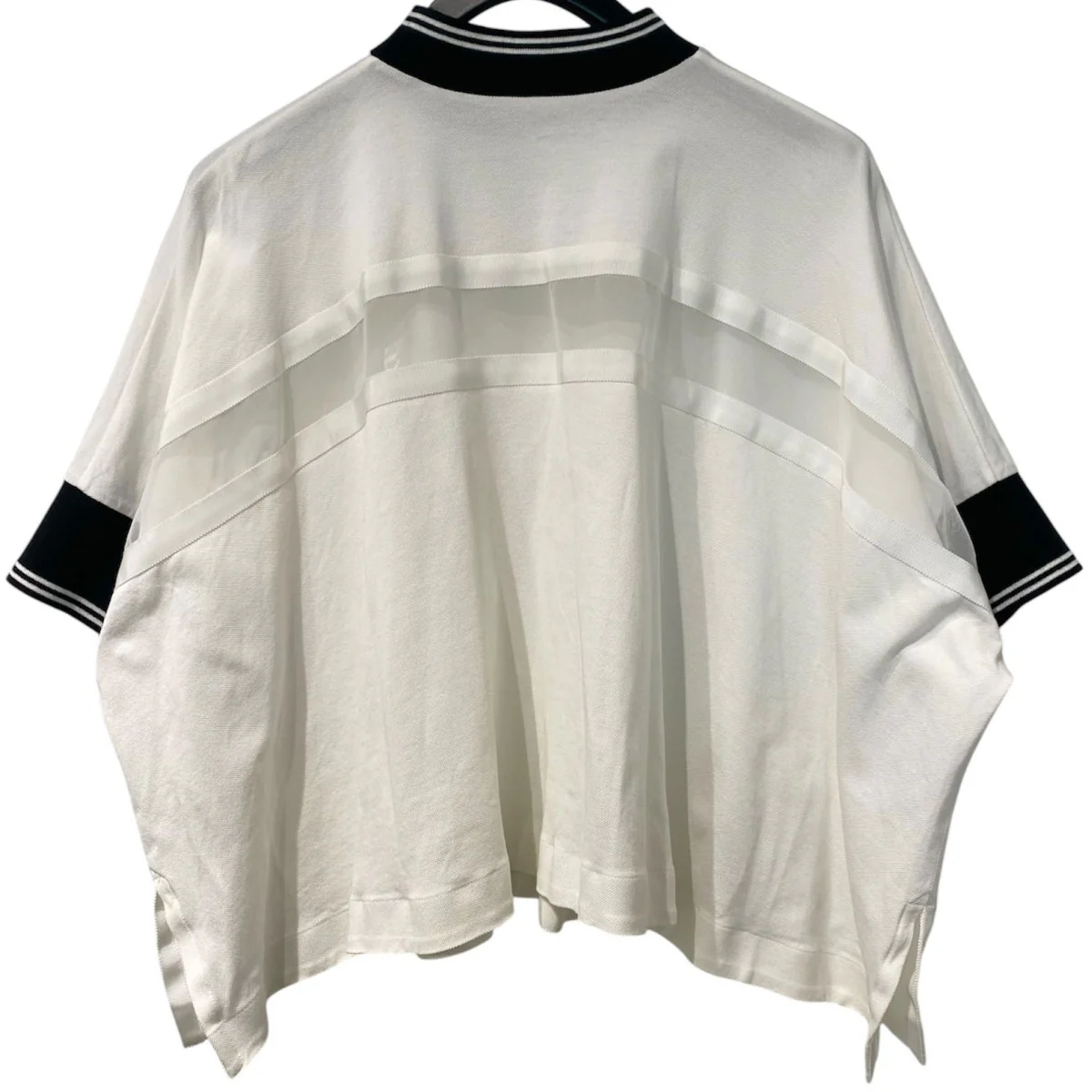 21SSCotton Jersey PulloverオーバーサイズS刺繍モックネックTシャツ - Image 2