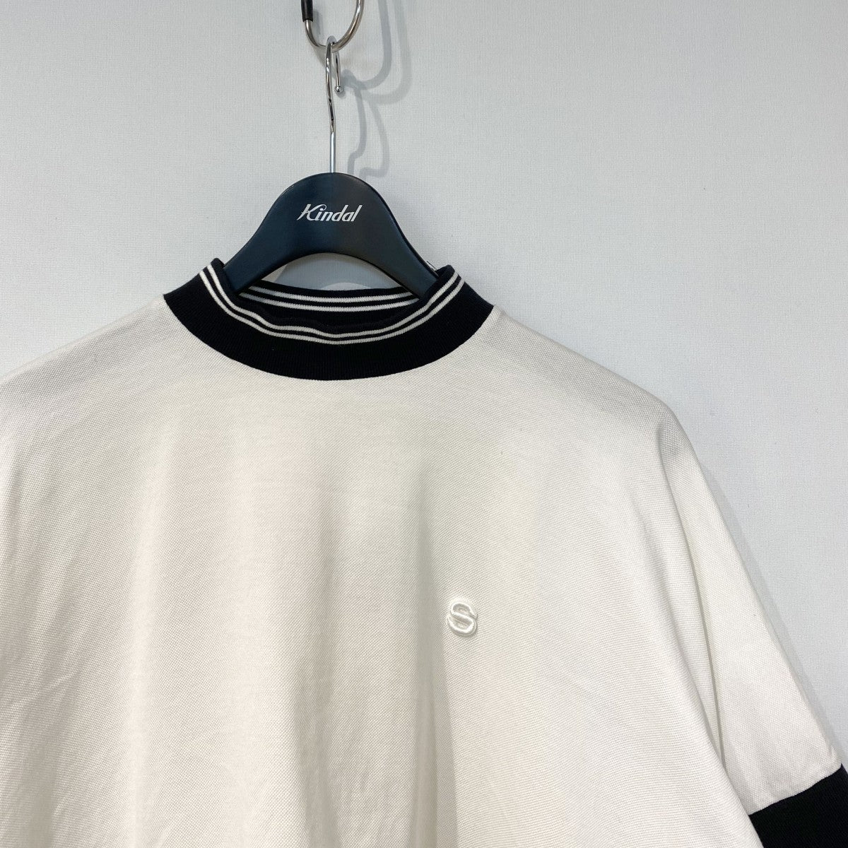 21SSCotton Jersey PulloverオーバーサイズS刺繍モックネックTシャツ - Image 3