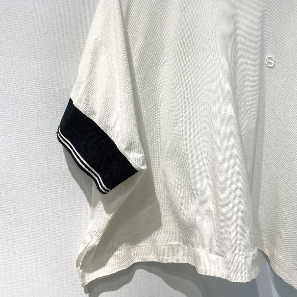 21SSCotton Jersey PulloverオーバーサイズS刺繍モックネックTシャツ - Image 4