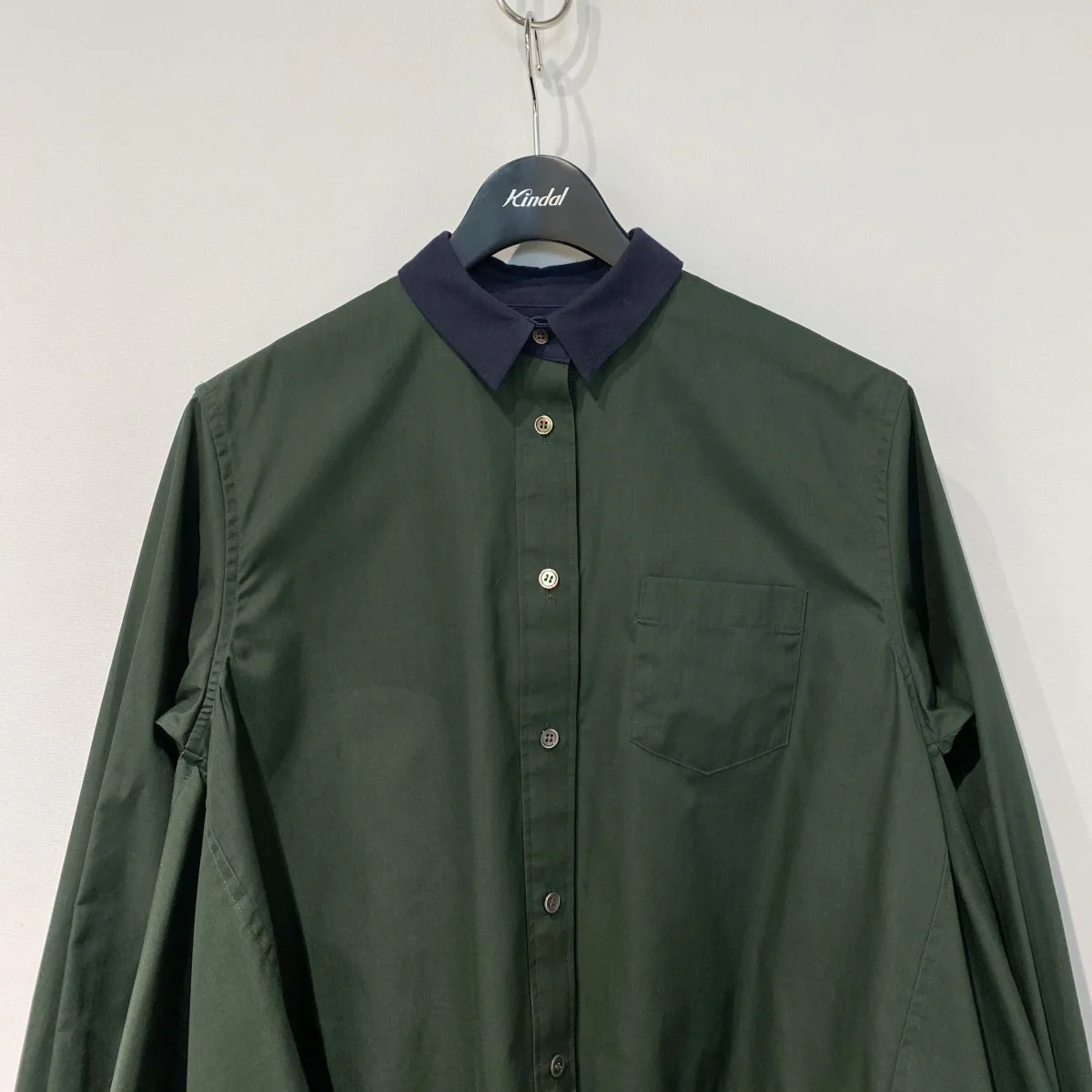 20SSSuiting Layered Shirt切替ドッキングレイヤードシャツ - Image 3