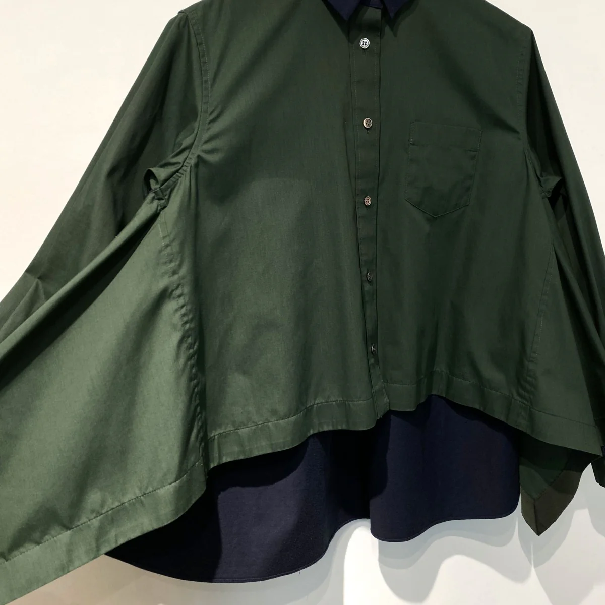 20SSSuiting Layered Shirt切替ドッキングレイヤードシャツ - Image 5