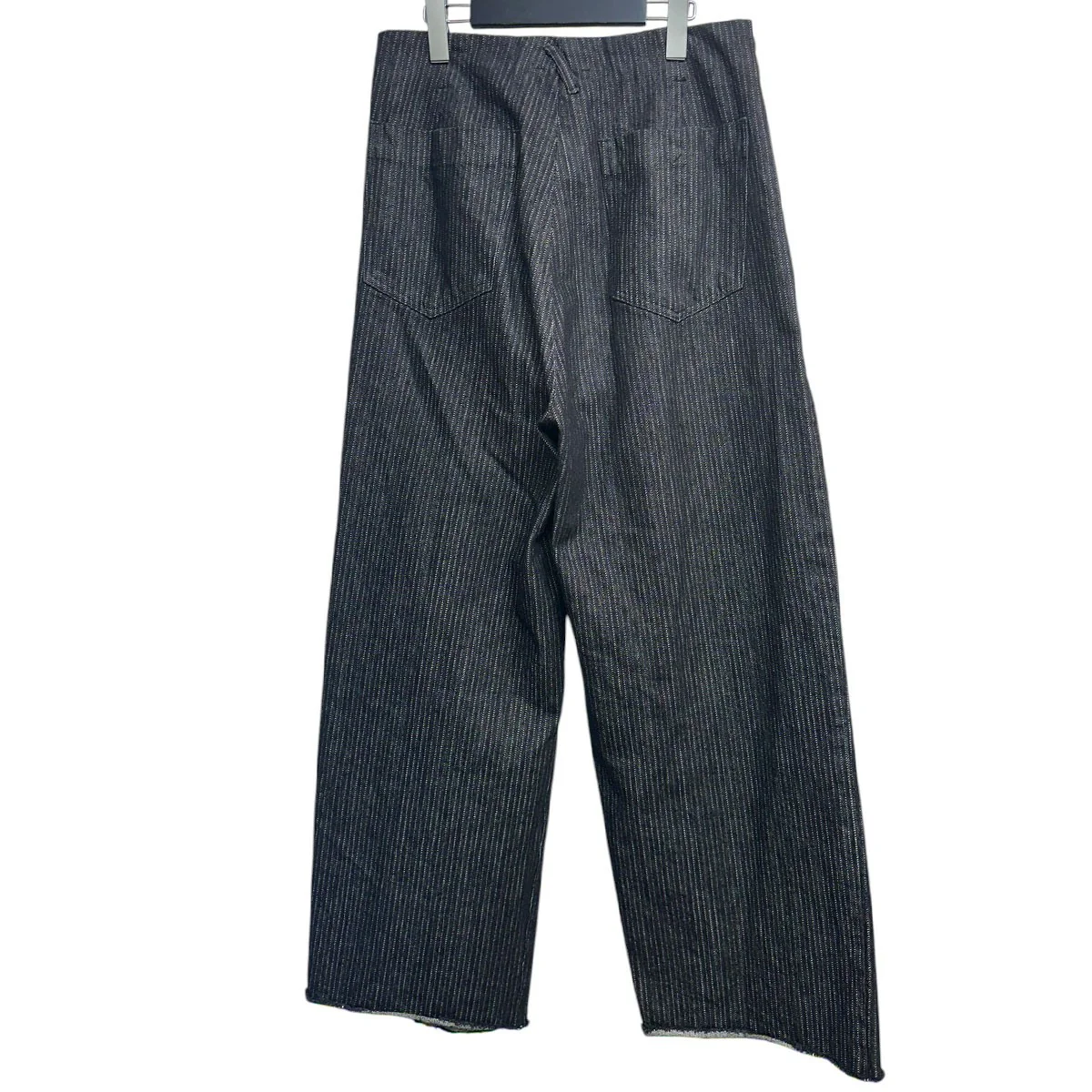 STRIPE DENIM TUCK BAGGY One Wash -BLACKストライプデニムタックバギーパンツS-031804 - Image 2