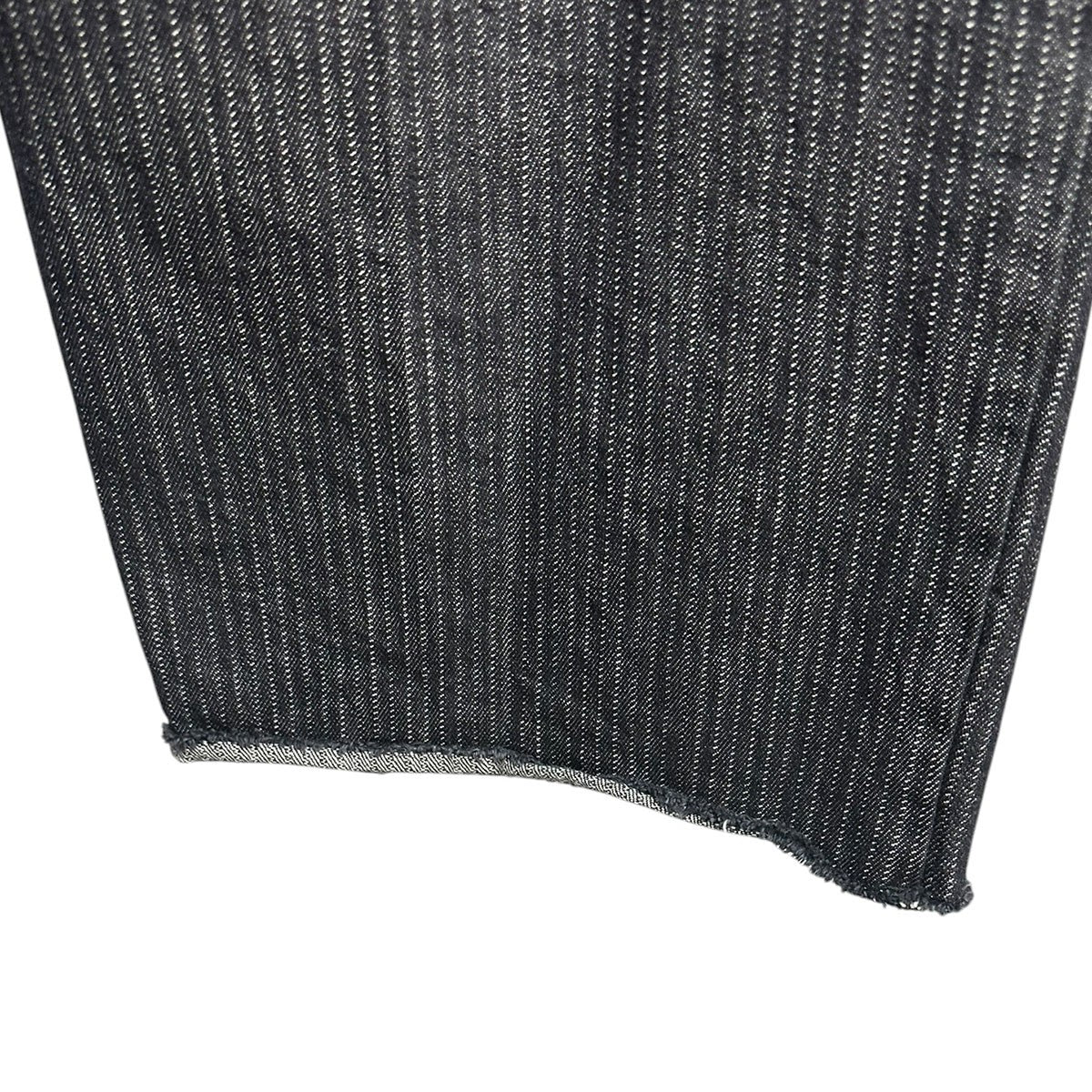 STRIPE DENIM TUCK BAGGY One Wash -BLACKストライプデニムタックバギーパンツS-031804 - Image 4