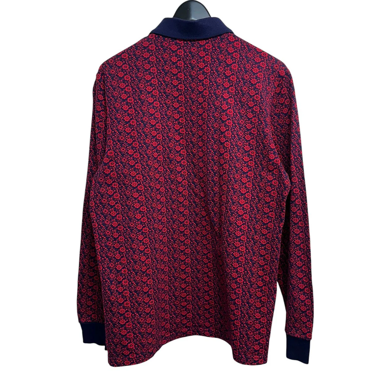 18AWFloral Jacquard Zip L/S Poloフローラルジャガードジップロングスリーブポロシャツ - Image 2