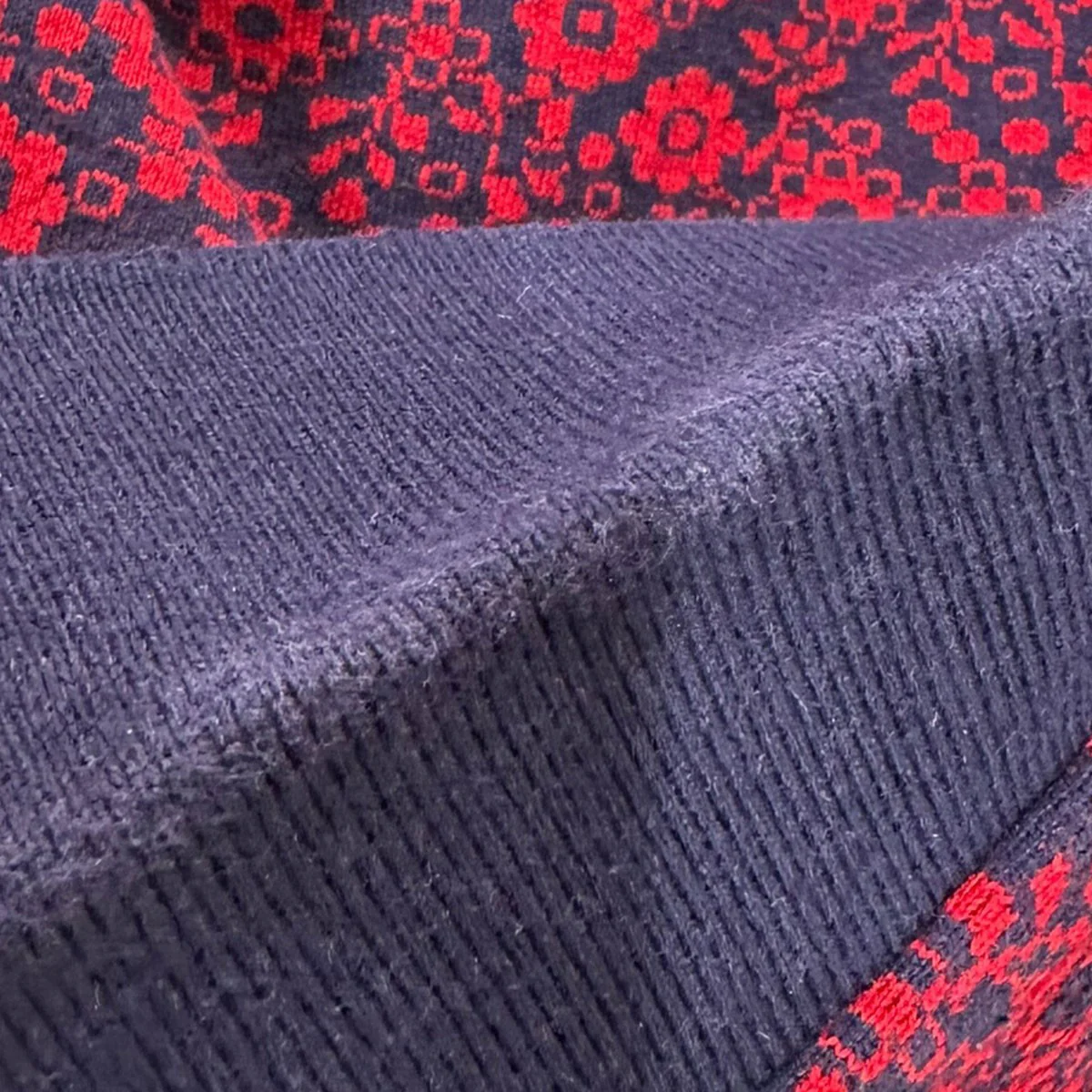 18AWFloral Jacquard Zip L/S Poloフローラルジャガードジップロングスリーブポロシャツ - Image 4