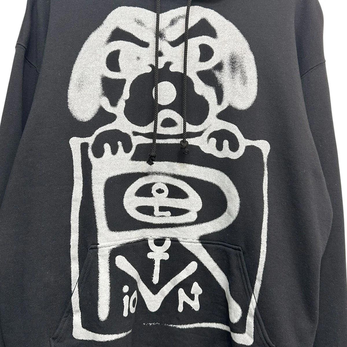 CHITO HoodieダブルネームドッグモチーフプリントプルオーバーフーディーSL-T17-004 - Image 4