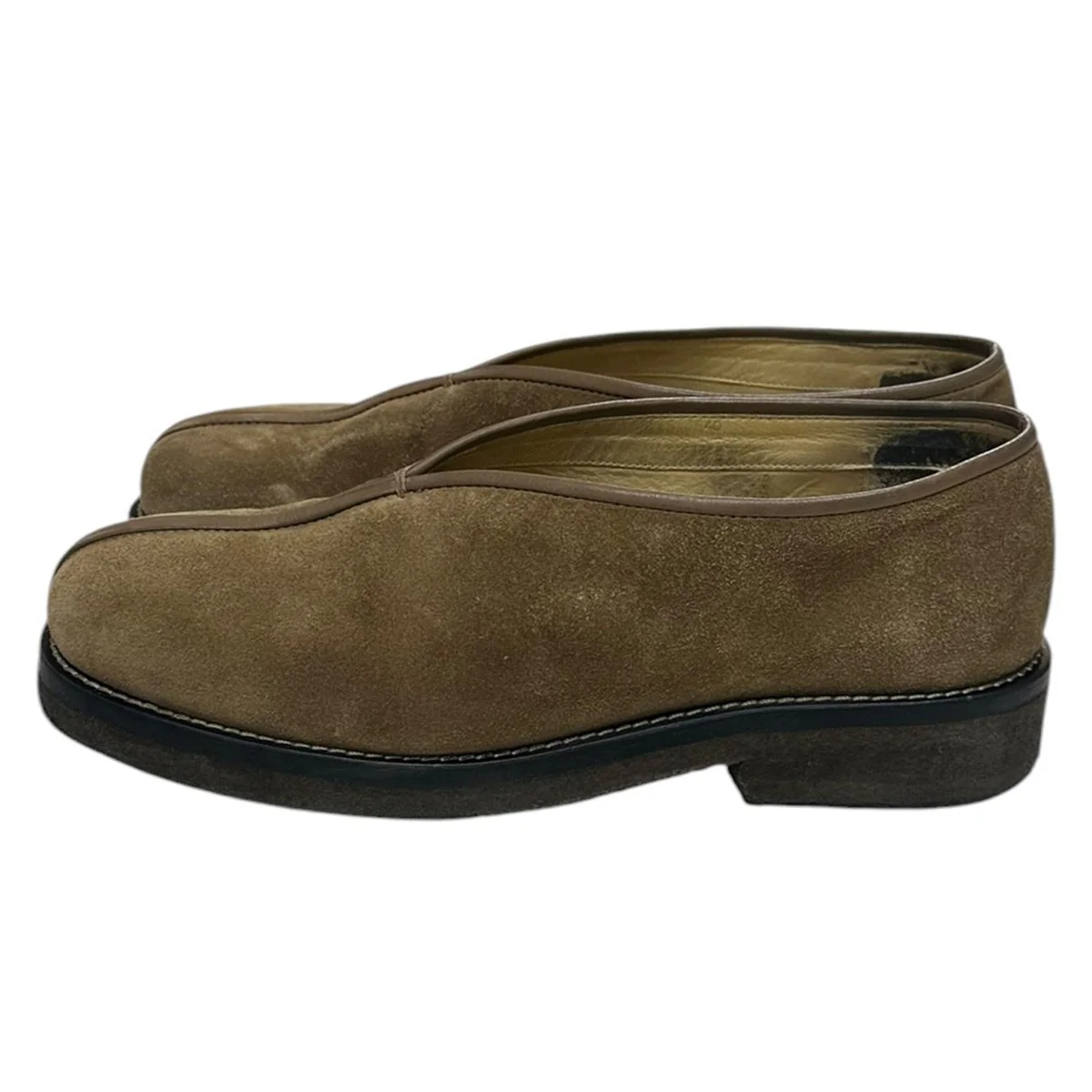 PIPED CREPE SLIPPERSクレープソールスウェードシューズ - Image 3