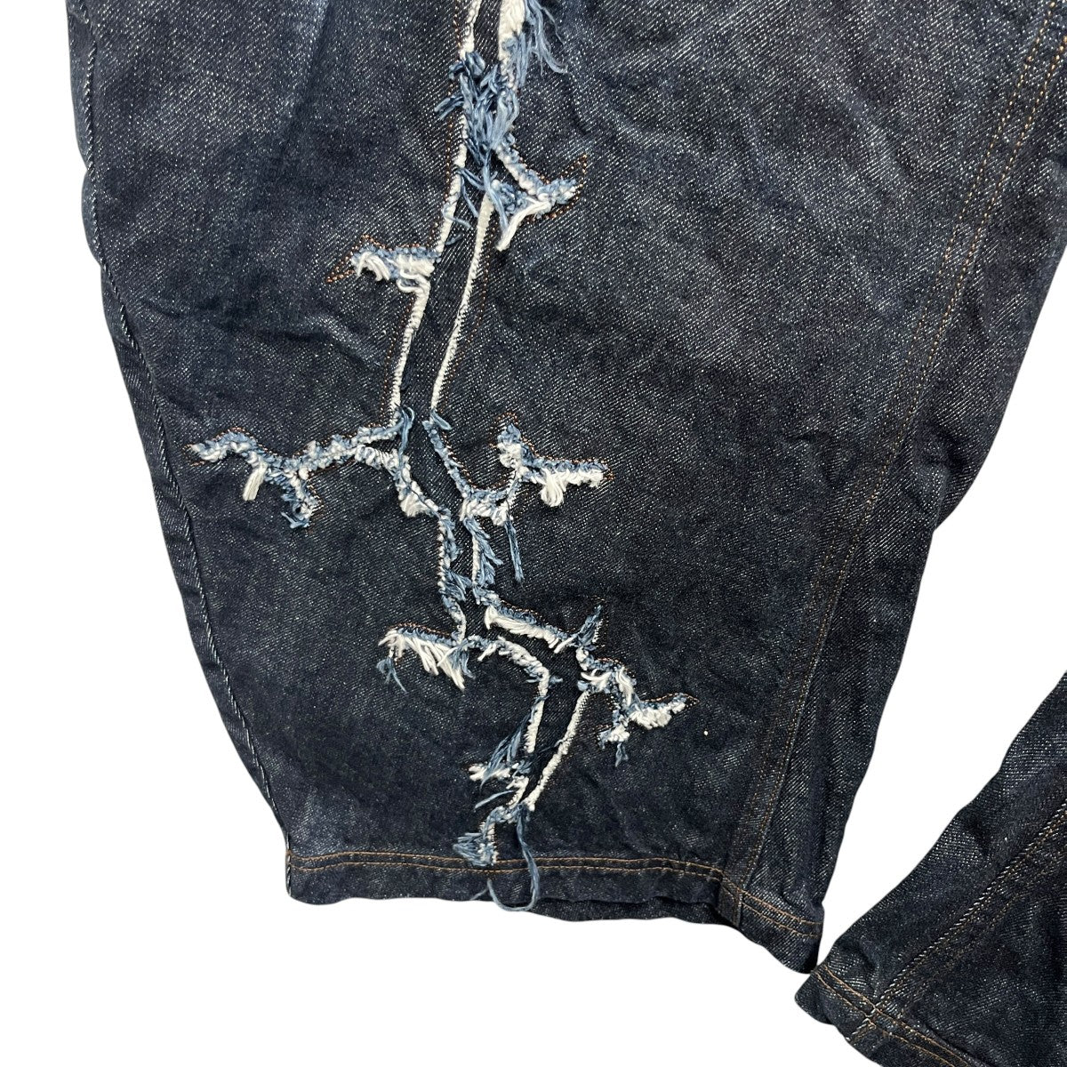 26SS Mythic Era Lightning Totem Patchwork Denim ジーンズ - Image 3