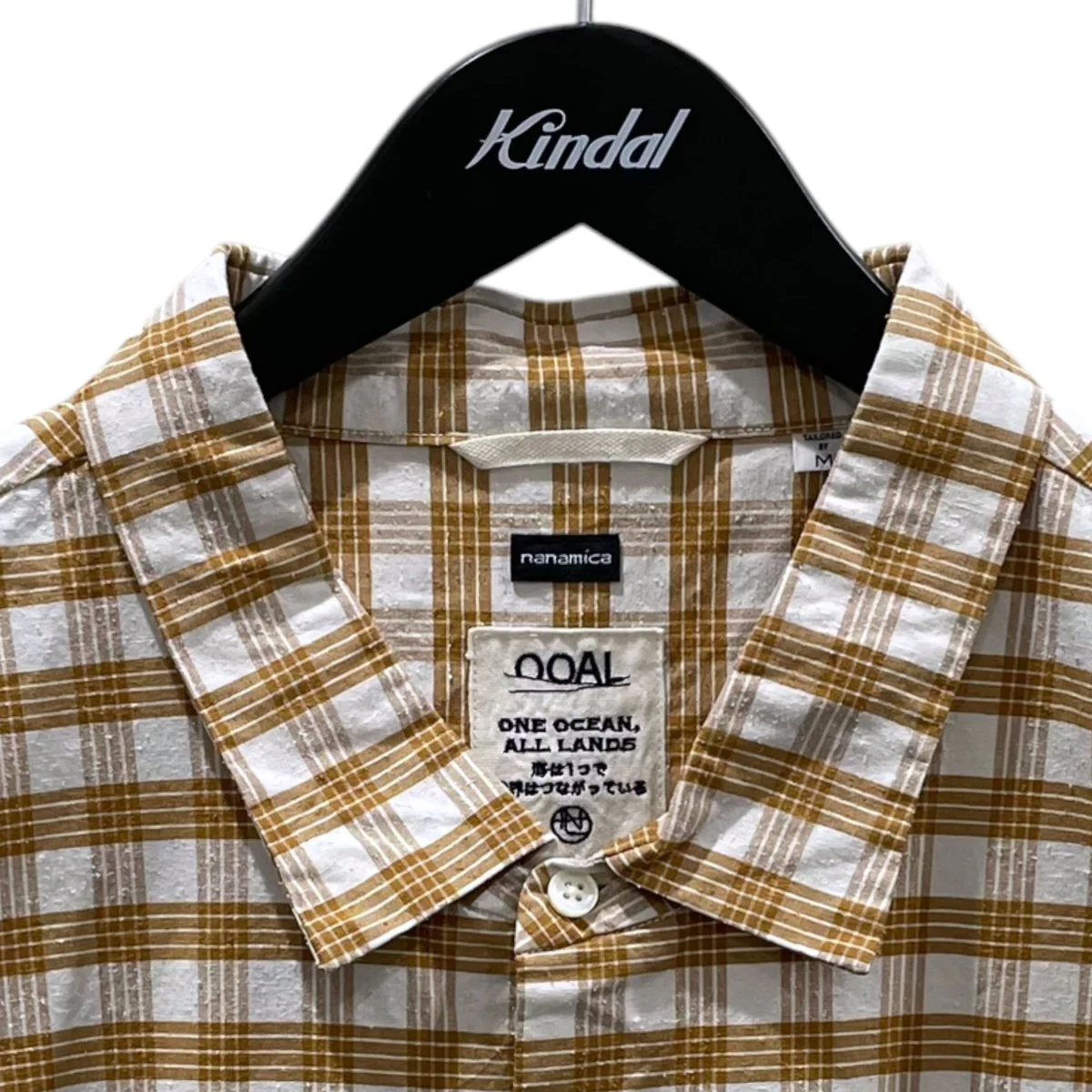 チェック柄半袖シャツ Cotton Silk PALAKA Check S／S Shirt コットンシルク パラカ チェックショートスリーブシャツ SUGS416 - Image 3