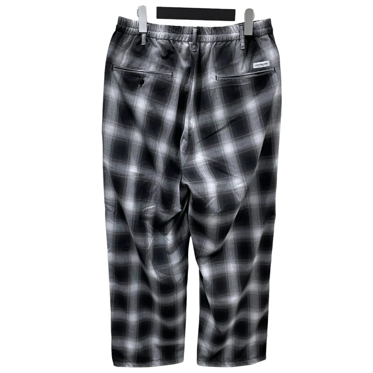 24AW オンブレチェック柄パンツ T／W 2 Tuck Easy Pants -Ombre Check- テトロンウール 2タックイージーパンツ CTE-26S101-CHECK - Image 2